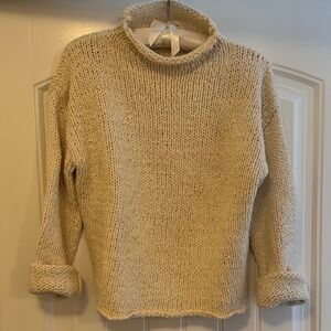 By Together Cream Cowl Neck Sweater
